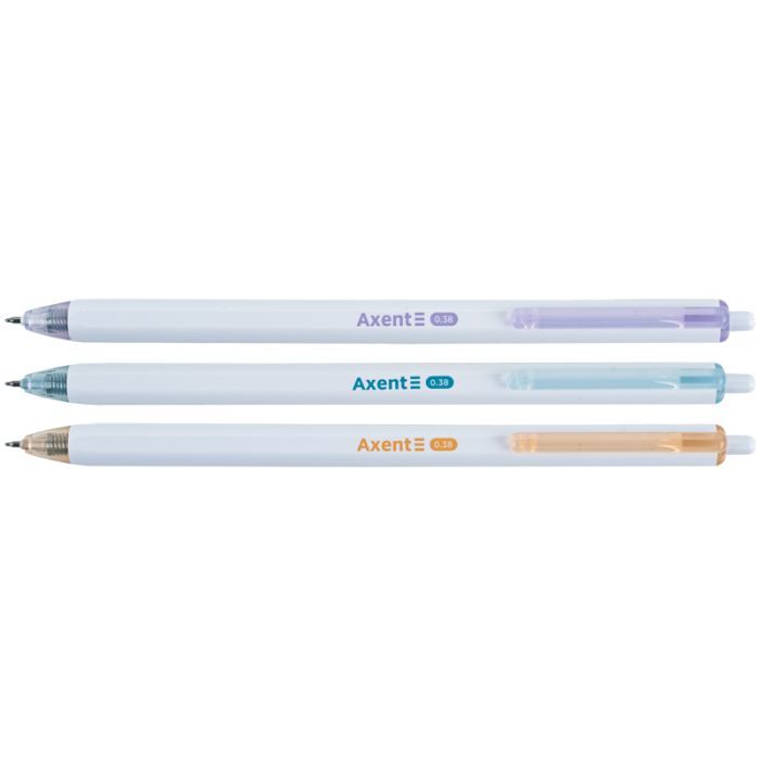 Ручка гелева Axent Fineline 0,38 мм, синій (AG1121-02-A) зображення 2
