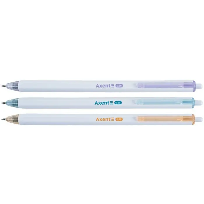 Ручка гелева Axent Fineline 0,38 мм, синій (AG1121-02-A) зображення 2