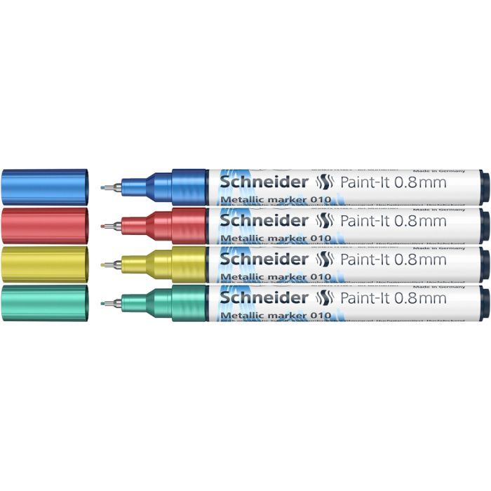 Набор маркеров Schneider металлик Paint-It 0,8 мм 4 шт (ML01011502) изображение 2