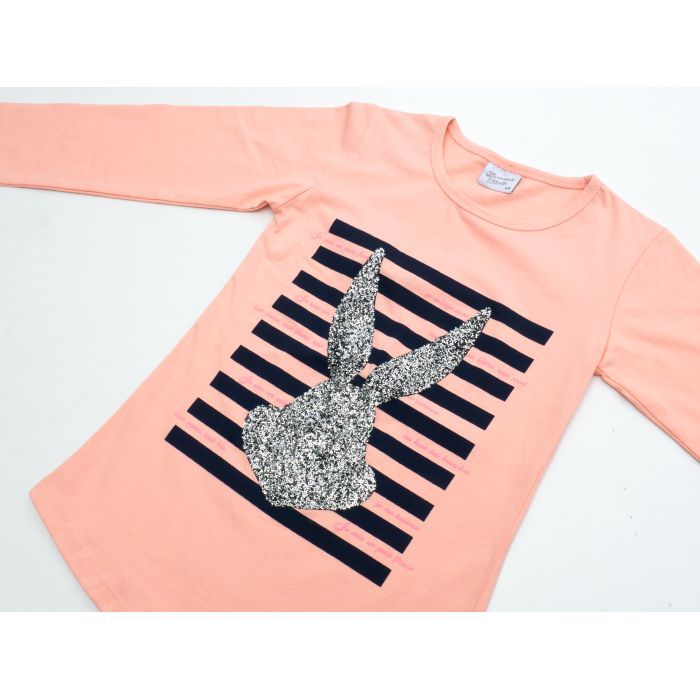 Кофта дитяча Breeze із зайчиком (9710-128G-peach) зображення 2