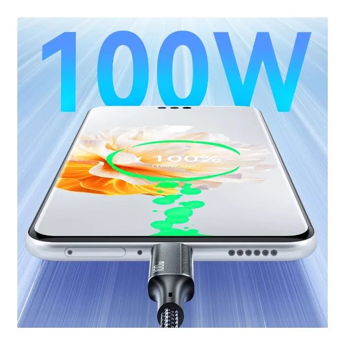 Дата кабель USB 2.0 AM to Lightning + Micro 5P + USB-C 1.2m 100W Essager (EXCMTL-JJ01-P) изображение 8