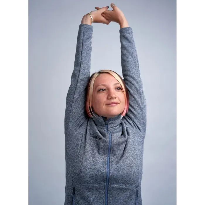 Кофта Turbat Porto 2 Ukrainer Wmn grey melange - S - сірий (012.004.3285) изображение 11