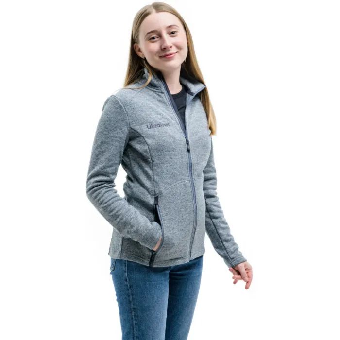 Кофта Turbat Porto 2 Ukrainer Wmn grey melange - S - сірий (012.004.3285) изображение 2