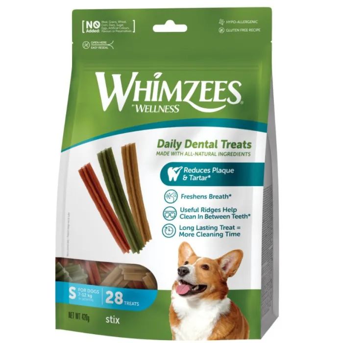 Ласощі для собак Whimzees Stix S 28 шт (8718627750773)