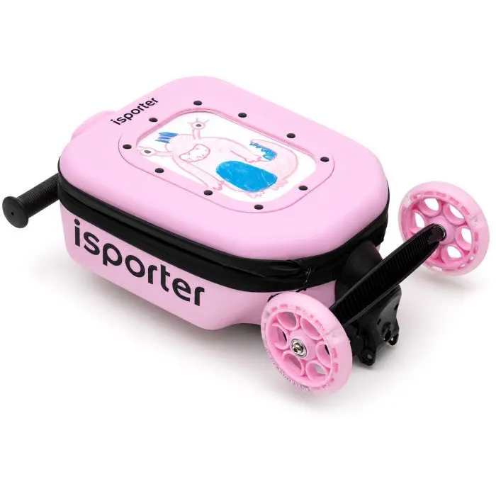 Самокат iSporter Travel 2в1 з валізою рожевий (K3_Pink) зображення 10
