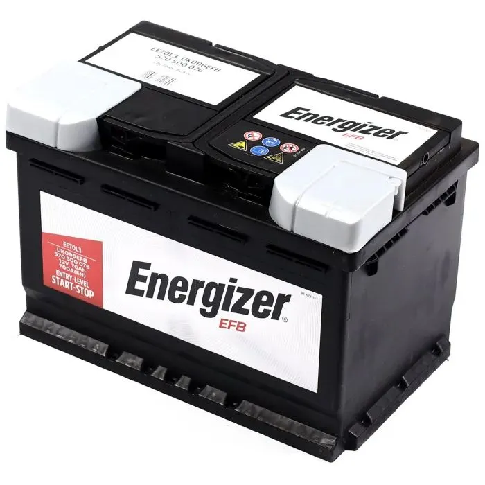 Аккумулятор автомобильный Energizer 70Ah-12v EFB R, EN760 (570 500 076)