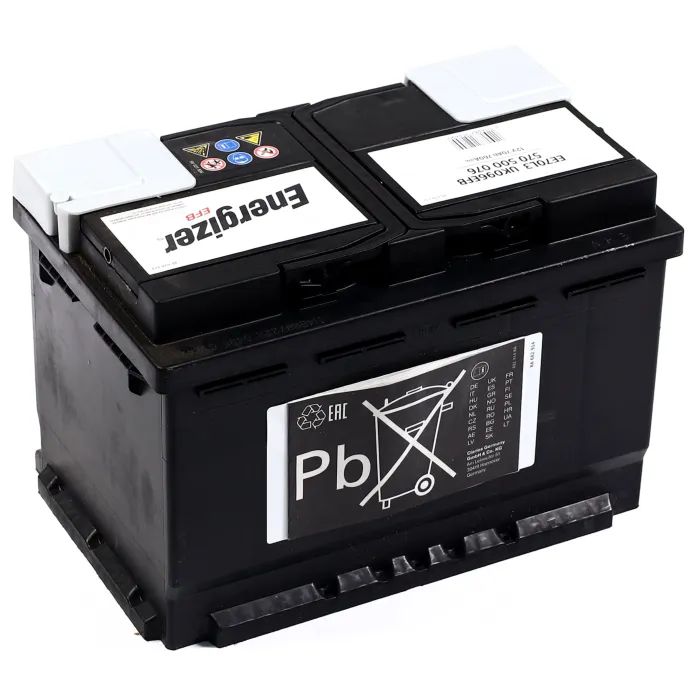 Акумулятор автомобільний Energizer 70Ah-12v EFB R, EN760 (570 500 076) зображення 3