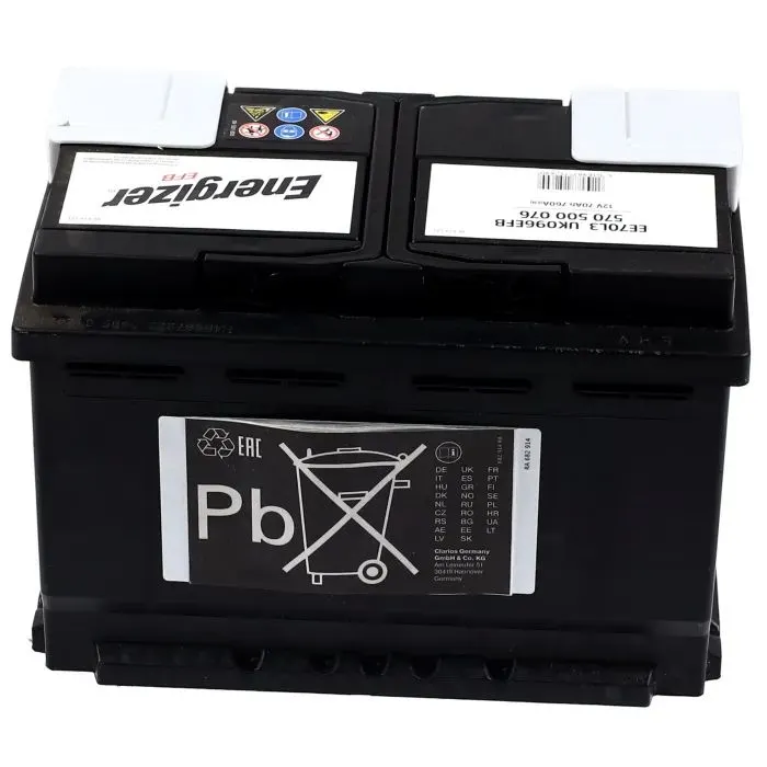 Аккумулятор автомобильный Energizer 70Ah-12v EFB R, EN760 (570 500 076) изображение 4