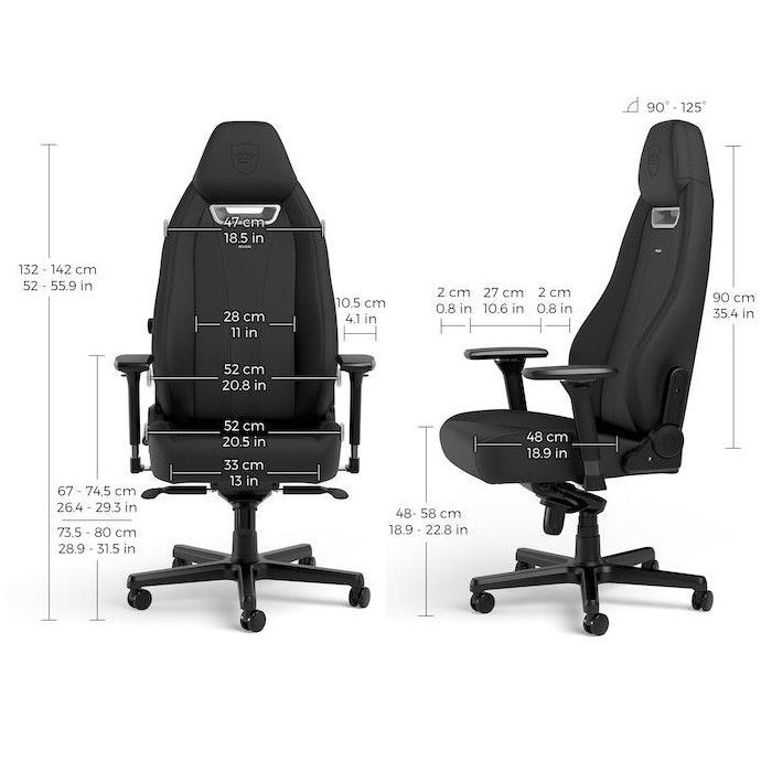 Кресло игровое Noblechairs LEGEND Black (NBL-LGD-GER-BED) изображение 5