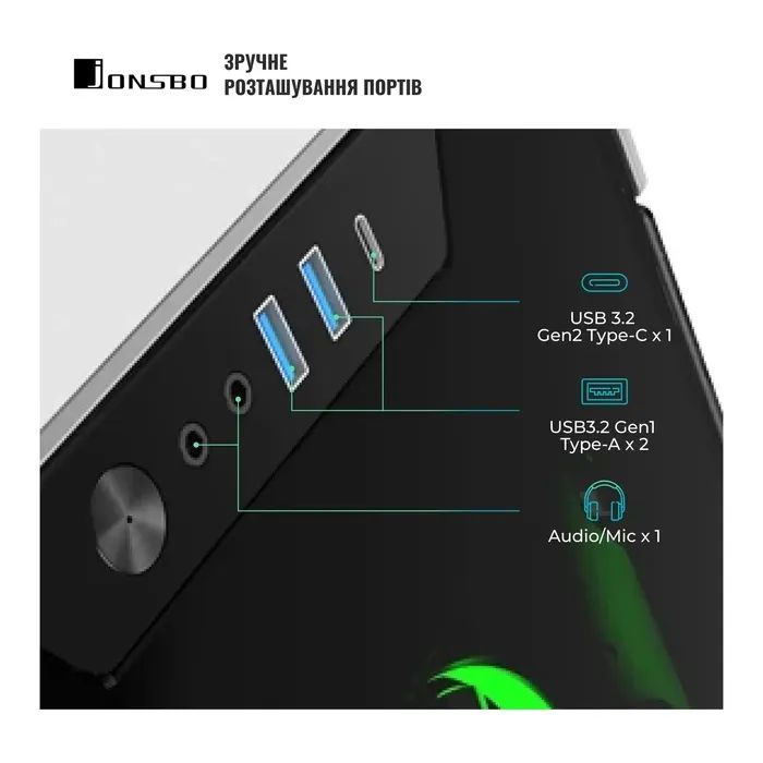 Корпус для ПК JONSBO Корпус JONSBO TR03-G Silver (TR03-G Silver) изображение 6