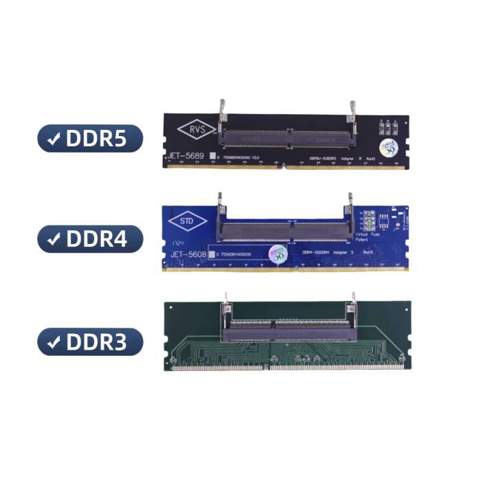 Конвертор Dynamode DDR5 Laptop SO-DIMM to Desktop DIMM RAM Memory (DM-DDR5-DIMM-Converter) зображення 4
