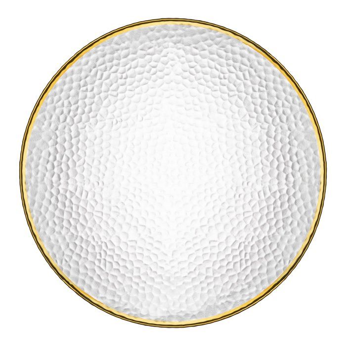 Тарілка Ardesto Dew 27см, скло, прозорий (AR5039) зображення 2