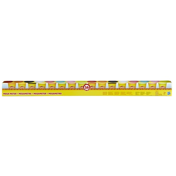 Пластилин Hasbro Play-Doh Mega Meter, 16 баночок (E6015)