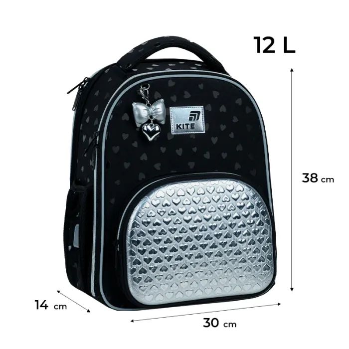 Портфель Kite Education каркасний 556 Black&Silver (K26-556M-2) зображення 11