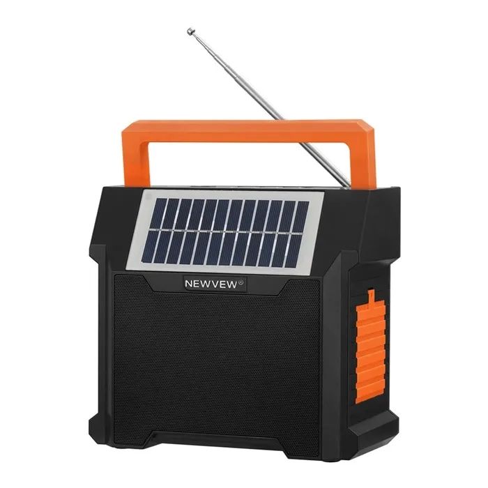 Акустическая система NEWVEW NV-9153 Solar Panel/BT/USB/TF/FM Orange (NWVW-NV-9153-OR)