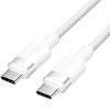 Дата кабель USB-C to USB-C 1.0m 60W aluminum alloy white Vention (TRDWF)