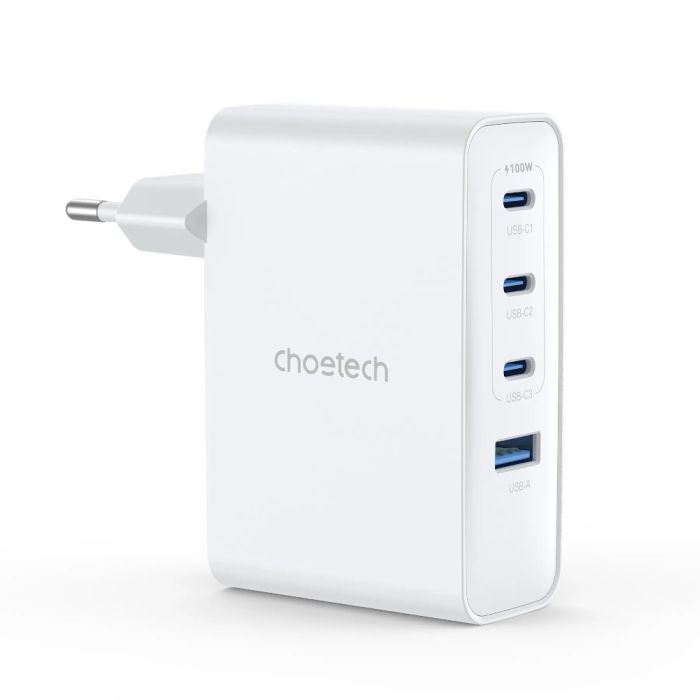 Зарядное устройство Choetech 3xUSB-C + 1xUSB PD100W GaN (PD9002)