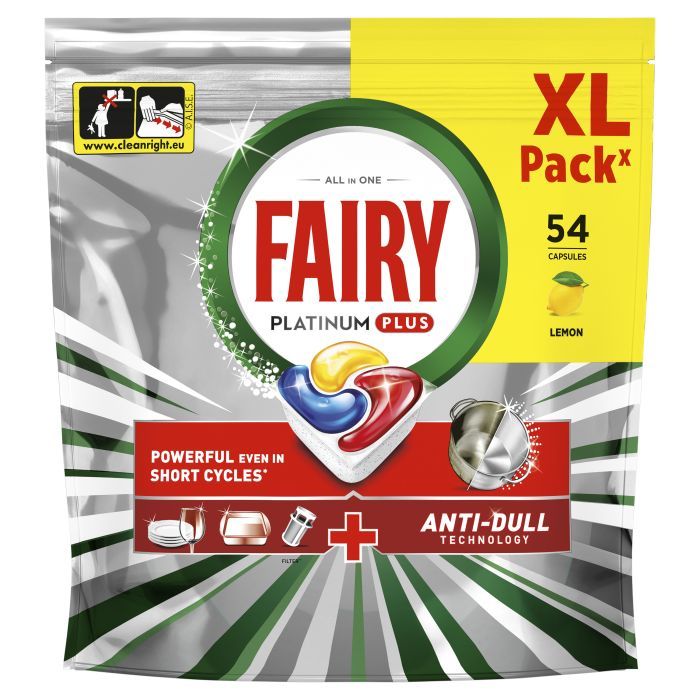 Таблетки для посудомоечных машин Fairy Platinum Plus All in One Lemon 114 шт. (8700216236317) изображение 2