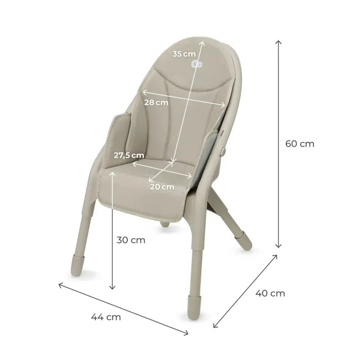 Стілець для годування Kinderkraft Dinnly Beige (5902533931569) зображення 10