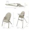 Стілець для годування Kinderkraft Dinnly Beige (5902533931569) зображення 12
