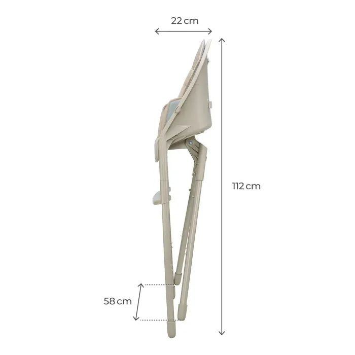 Стілець для годування Kinderkraft Dinnly Beige (5902533931569) зображення 9
