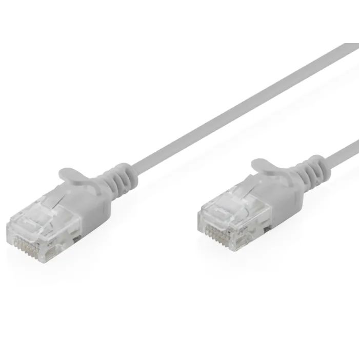 Патч-корд 2м, UTP, cat.6, Sliim, AWG 32/7, Cu, LSZH, grey Digitus (DK-1618-020S)