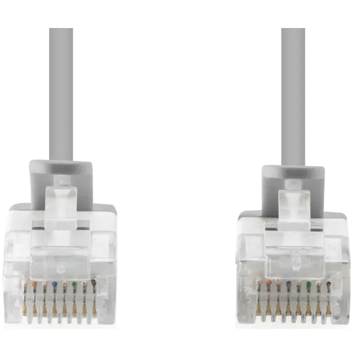 Патч-корд 2м, UTP, cat.6, Sliim, AWG 32/7, Cu, LSZH, grey Digitus (DK-1618-020S) изображение 2