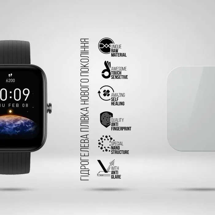 Плівка захисна Armorstandart Matte hydrogel Amazfit Bip U Pro 6 pcs (ARM91958) зображення 2