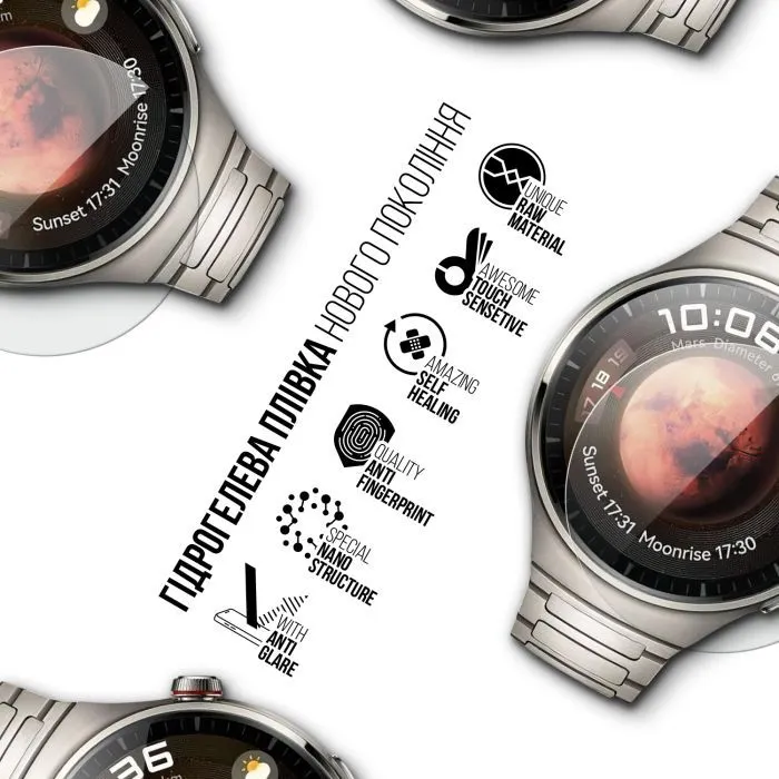 Пленка защитная Armorstandart Matte hydrogel Huawei Watch 4 Pro 6 pcs (ARM92057) изображение 2