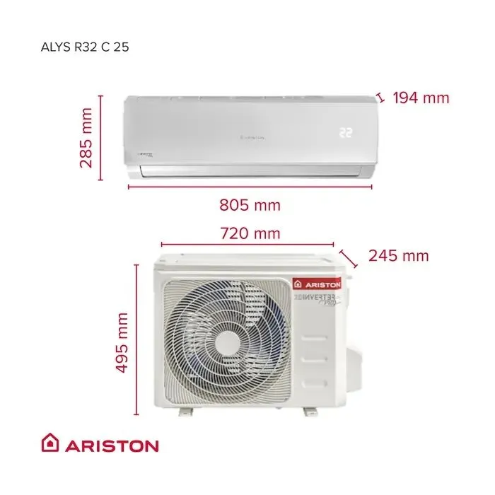 Кондиционер Ariston ALYS R32 C 25 MUD0 (3381411) изображение 3