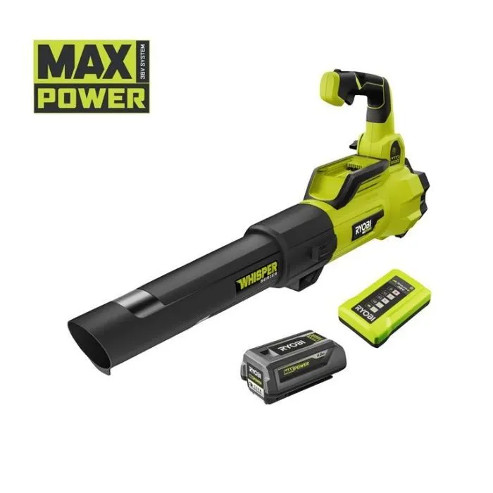 Воздуходувка Ryobi Max Power, RY36BLXA-140P, 36V, 4Ah, ЗУ, 176км/час, 3.5кг (5133005418)