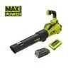 Воздуходувка Ryobi Max Power, RY36BLXA-140P, 36V, 4Ah, ЗУ, 176км/час, 3.5кг (5133005418)