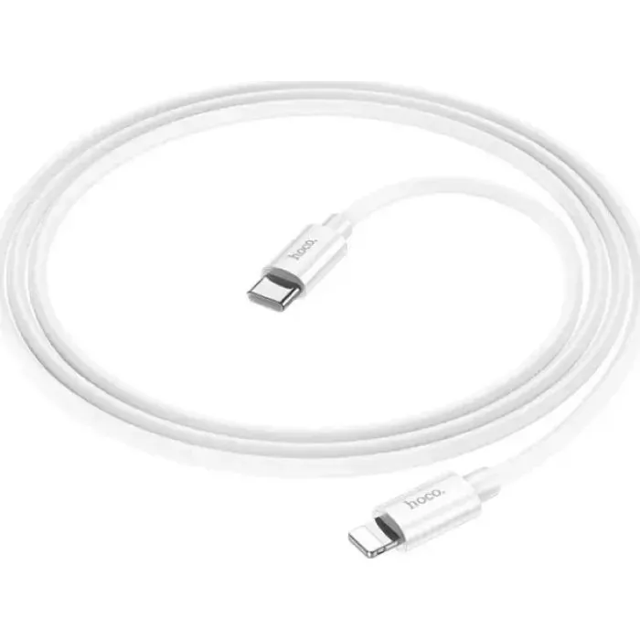 Дата кабель USB-C to Lightning 1.0m PD silicone X87 Magic white HOCO (6931474783189) изображение 3