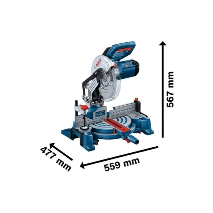Торцовочная пила Bosch Professional, GCM 254, 1750W, 5000об/мин, диск 254мм (0.601.B52.000) изображение 8