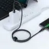 Дата кабель USB-C to USB-C 1.2m 3A nylon black Acefast (6974316280521) изображение 5