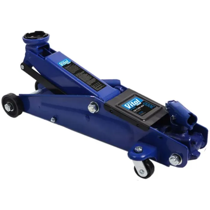 Домкрат Vitol DP-30019, подкатный, гидравлический, 3т, min 130мм, max 410мм, поворотная ручка (DP-30019) изображение 2