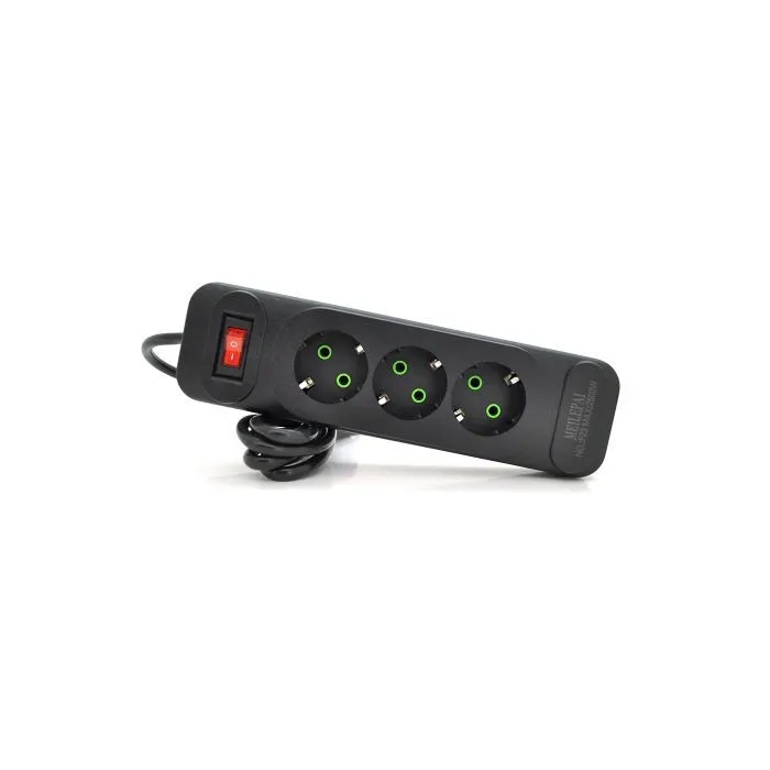 Сетевой фильтр питания Meilepai F23, 3 роз EU Black (F23-Black)