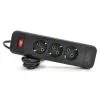 Сетевой фильтр питания Meilepai F23, 3 роз EU Black (F23-Black)