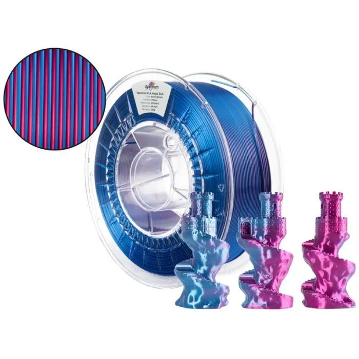 Пластик для 3D-принтера Spectrum PLA Magic SILK 1.75mm 1kg AuroraBloom (81413) зображення 3