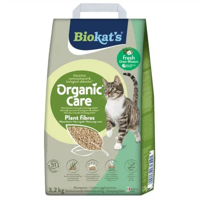 Наполнитель для туалета Biokat's Organic Care Fresh рослинний 8 л/3.2 кг (4002064617527)