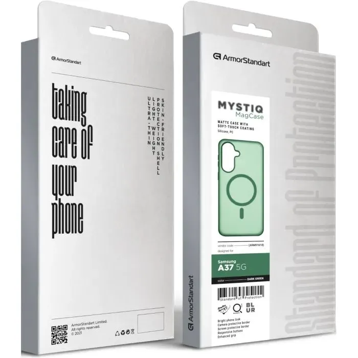 Чехол для мобильного телефона Armorstandart Mystiq MagCase Samsung A37 5G Dark Green (ARM91618) изображение 3