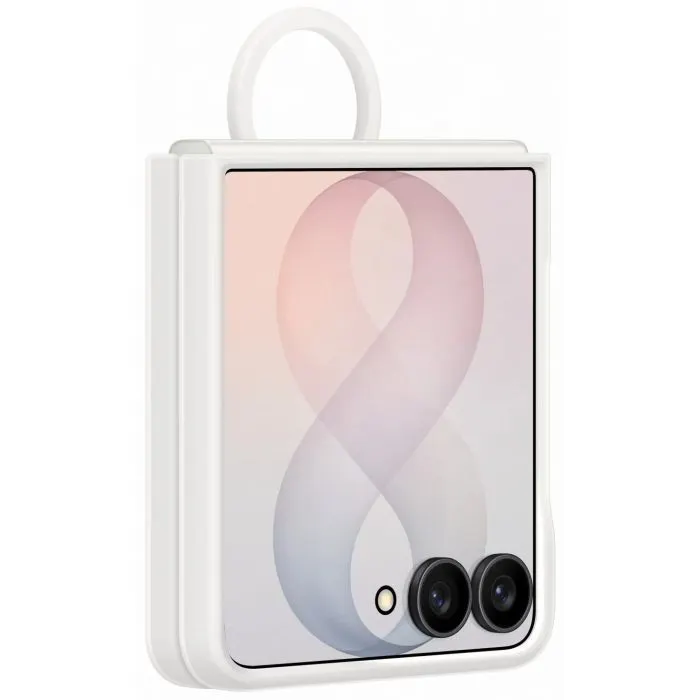 Чохол до мобільного телефона Samsung Silicone Ring Magnet Flip 8 White (EF-EF776CWEGUA) зображення 4