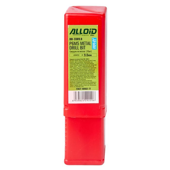 Сверло Alloid по металлу, 4.5мм, DIN338 (DB-3384.5) изображение 6