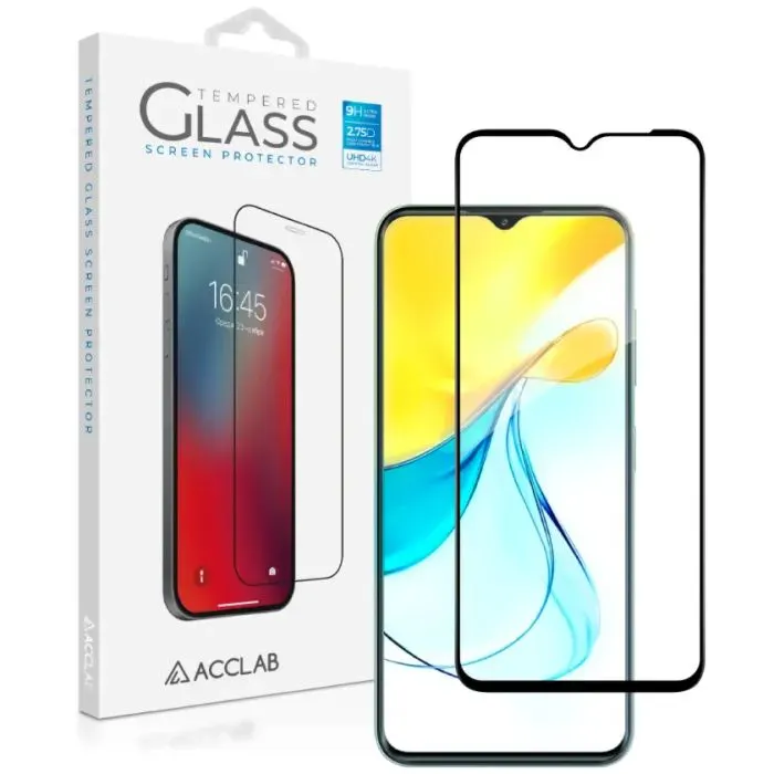 Скло захисне ACCLAB Full Glue ZTE Blade V50 Design Black (1283126620683)