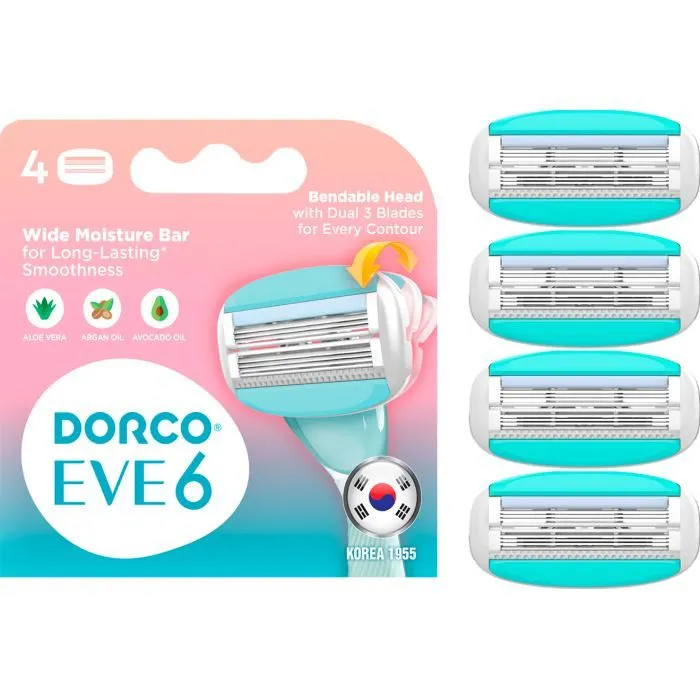 Змінні касети Dorco Eve6 для жінок 6 лез 4 шт. (8801038583112)