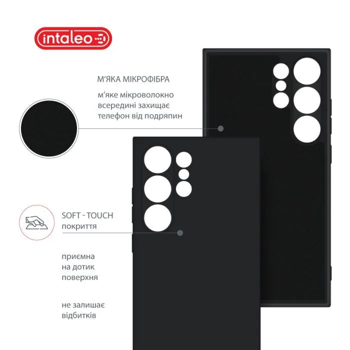 Чохол до мобільного телефона Intaleo Silicone Samsung Galaxy S24 Ultra Black (1283126600425) зображення 5