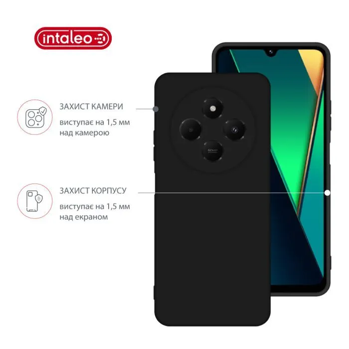 Чохол до мобільного телефона Intaleo SoftShell Poco C75 Black (1283126619205) зображення 3