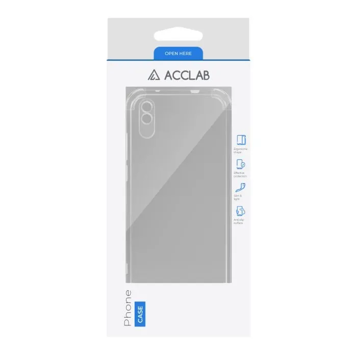 Чохол до мобільного телефона ACCLAB ShockProof Xiaomi Redmi 9A Transparent (1283126554100) зображення 2