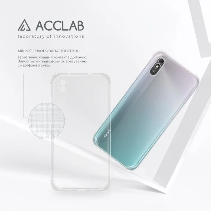 Чохол до мобільного телефона ACCLAB ShockProof Xiaomi Redmi 9A Transparent (1283126554100) зображення 5