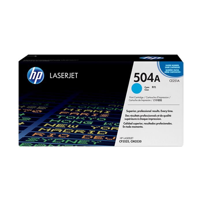 Картридж HP CLJ  504A cyan /CM3530/ CP3525 series (CE251A)